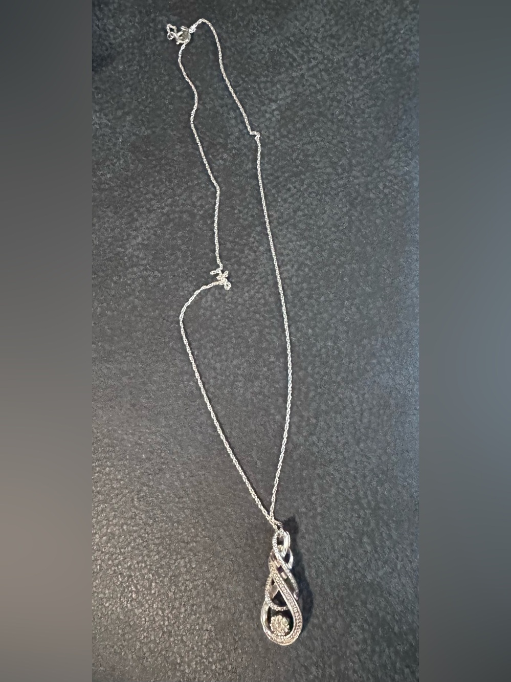 Sterling Silver Knot Pendant Necklace - Silver